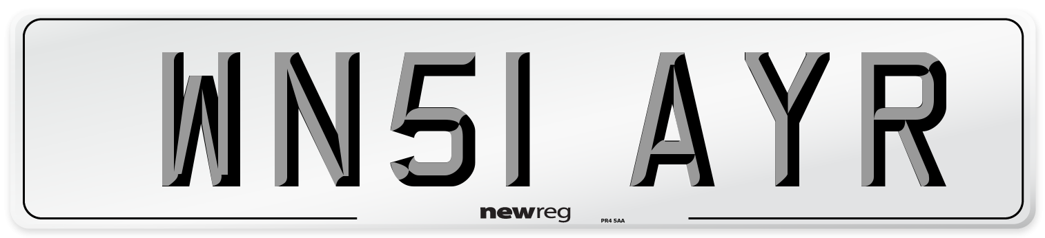 WN51 AYR Number Plate from New Reg